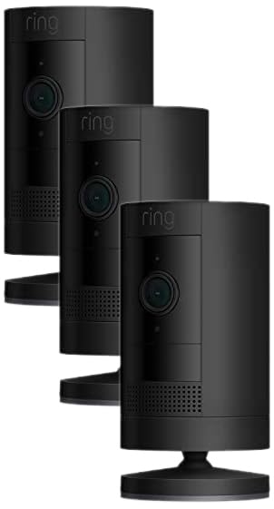Ring Stick Up Cam Battery | Weather-Resistant Outdoor Camera, Live View, Color Night Vision, Two-way Talk, Motion alerts, Works with Alexa | Black