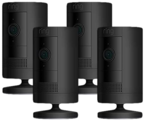 Ring Stick Up Cam Battery | Weather-Resistant Outdoor Camera, Live View, Color Night Vision, Two-way Talk, Motion alerts, Works with Alexa | Black