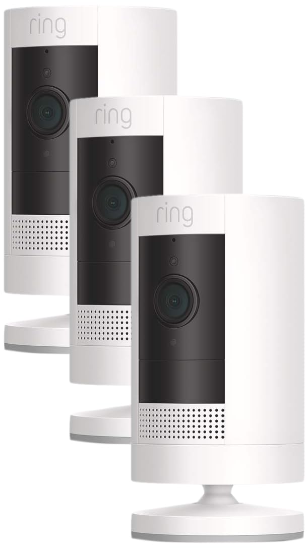 Ring Stick Up Cam Battery | Weather-Resistant Outdoor Camera, Live View, Color Night Vision, Two-way Talk, Motion alerts, Works with Alexa | Black