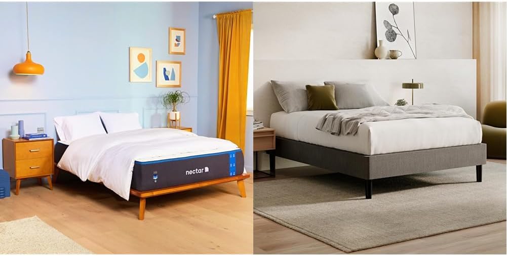 Nectar Queen Mattress 12 Inch - Medium Firm Gel Memory Foam - Cooling Comfort Technology - 365-Night Trial - Forever Warranty,White