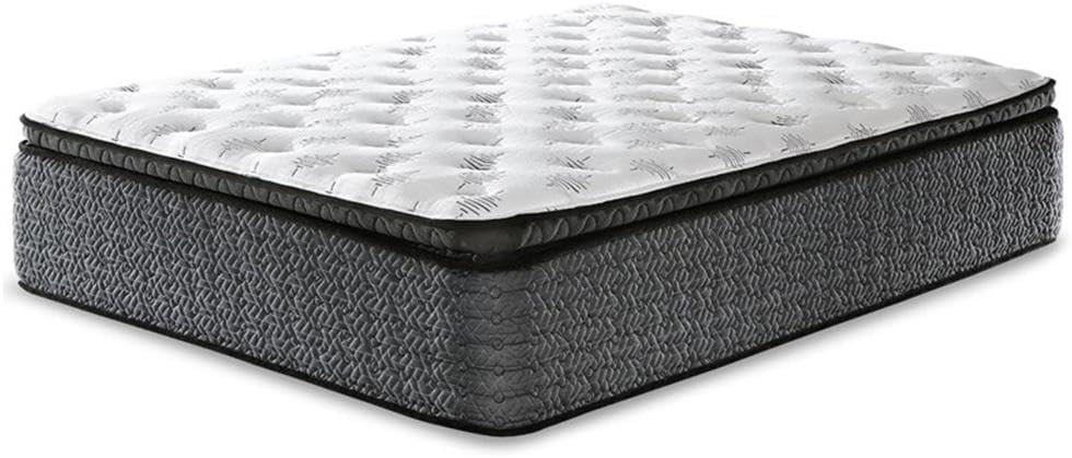Signature Design by Ashley Queen Size Chime 12 Inch Medium Firm Hybrid Mattress with Cooling Gel Memory Foam
