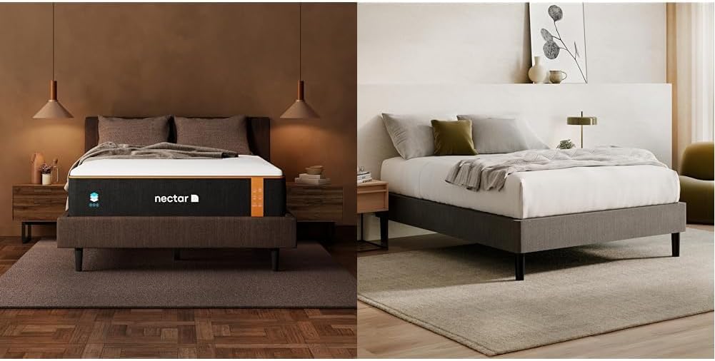 Nectar Queen Mattress 12 Inch - Medium Firm Gel Memory Foam - Cooling Comfort Technology - 365-Night Trial - Forever Warranty,White