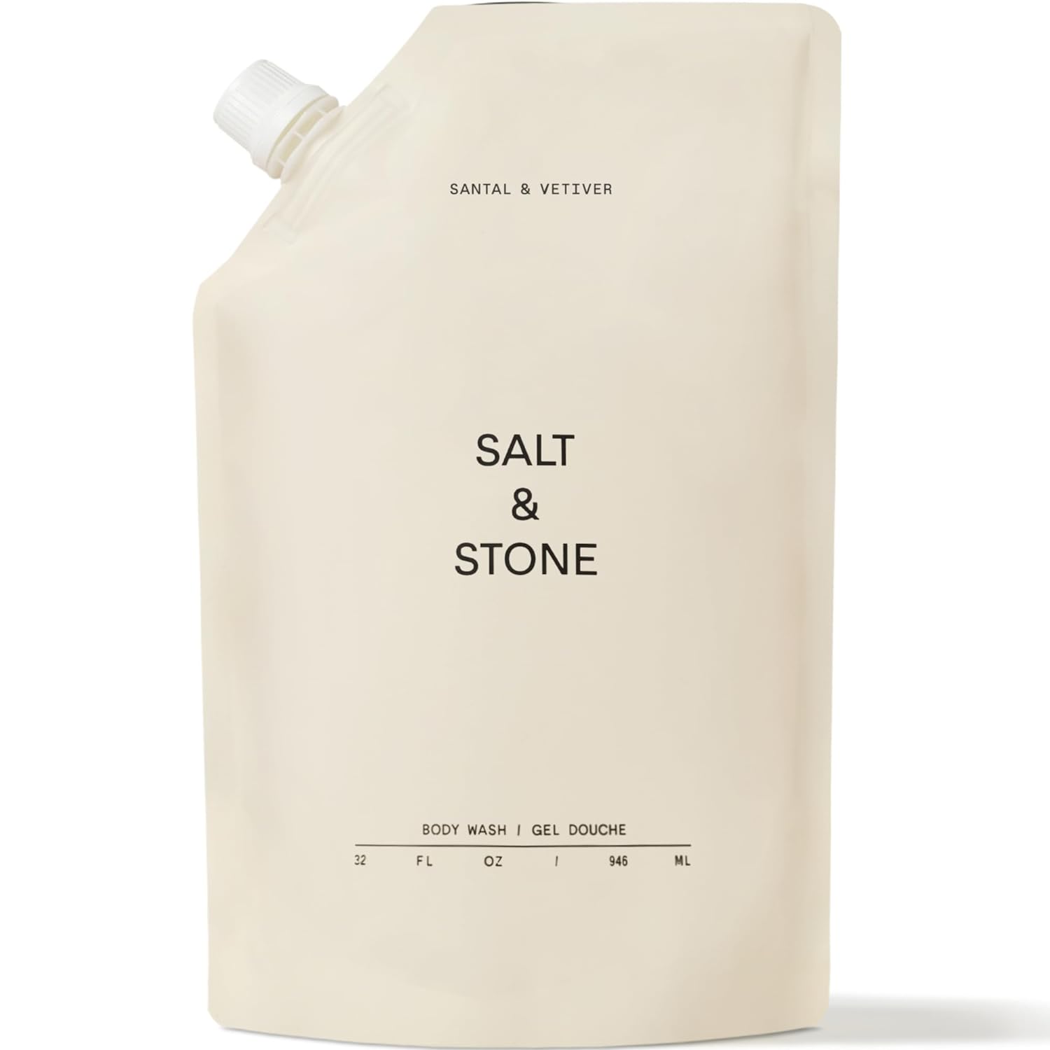 Salt & Stone Antioxidant-Rich Body Wash | Cleanse, Nourish & Soften Skin with Niacinamide & Hyaluronic Acid | Free From Parabens, Sulfates & Phthalates