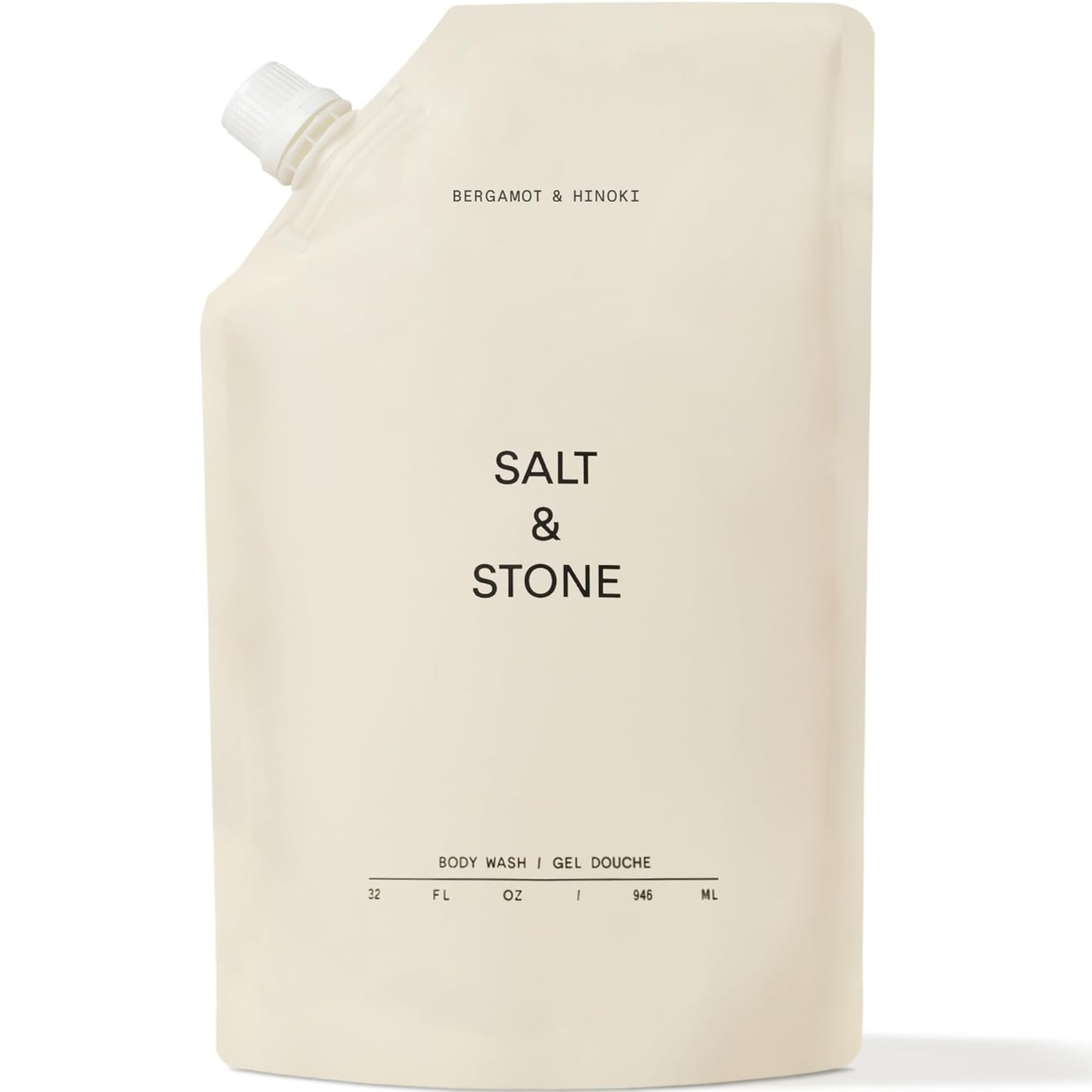 Salt & Stone Antioxidant-Rich Body Wash | Cleanse, Nourish & Soften Skin with Niacinamide & Hyaluronic Acid | Free From Parabens, Sulfates & Phthalates