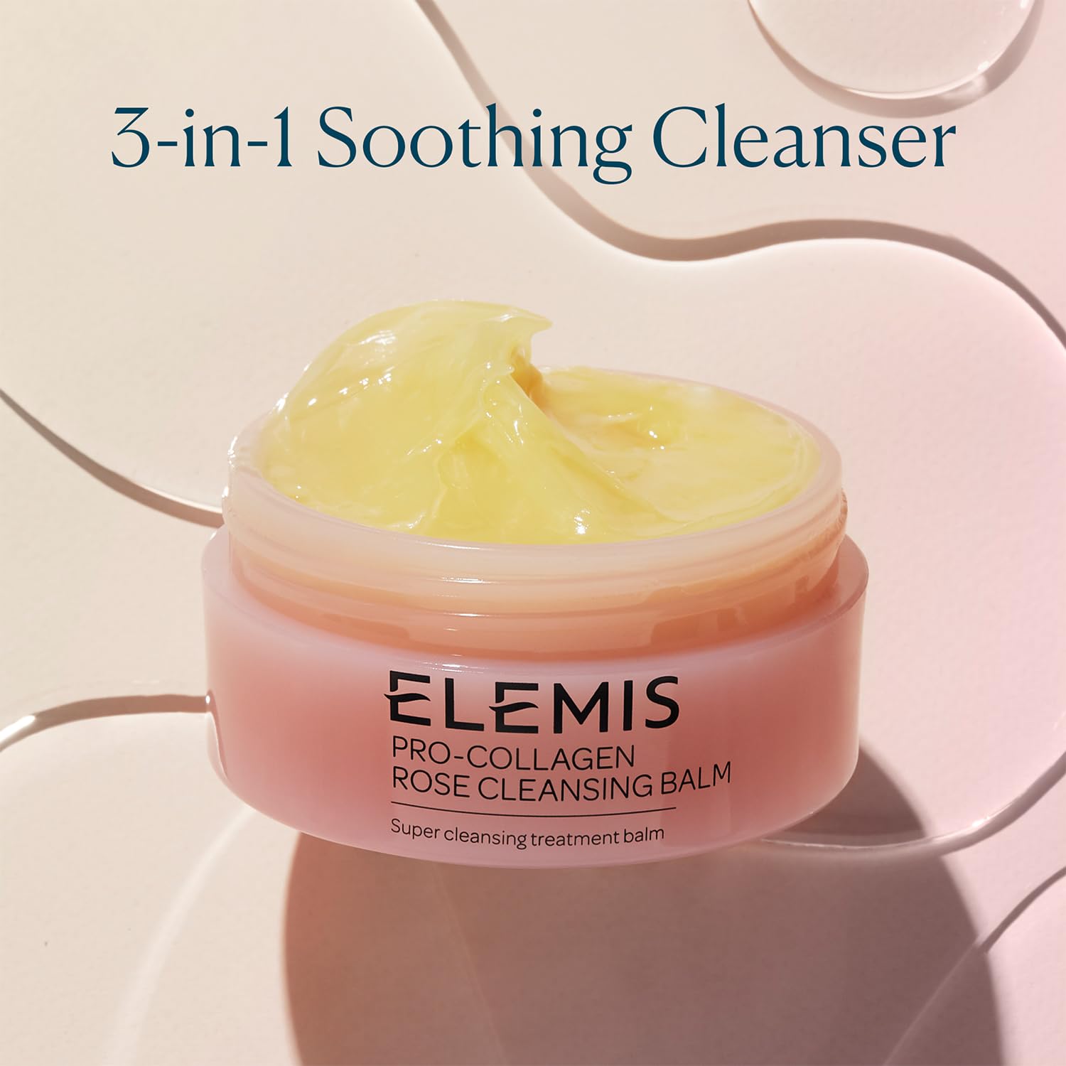 ELEMIS Pro-Collagen Cleansing Balm 3-in-1 Facial Cleanser & Makeup Remover, All Skin Types