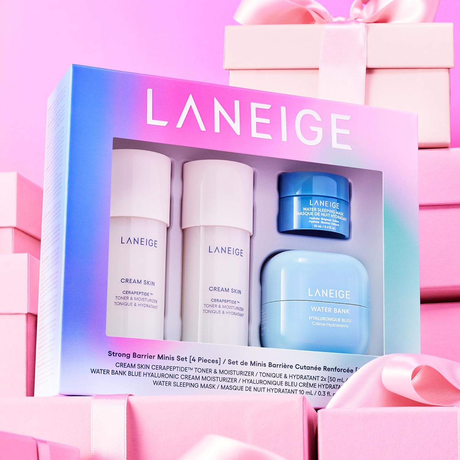 LANEIGE Cream Skin Refillable Toner & Moisturizer with Ceramides and Peptides: Korean Milky Toner, Amino Acid, Nourish, Hydrate, Barrier-Boosting, Visibly Firm