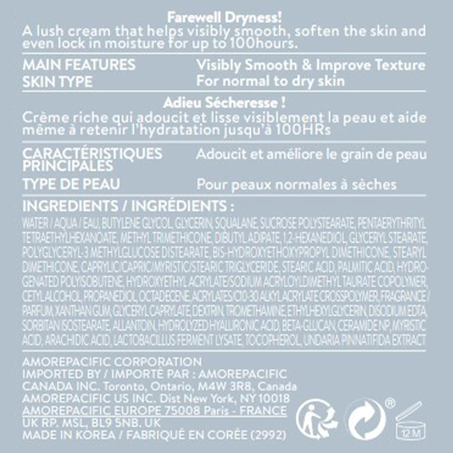 LANEIGE Water Bank Blue Hyaluronic Moisturizer: Barrier-Boosting Hydration, Squalane, Ceramide, Dermatologist-tested