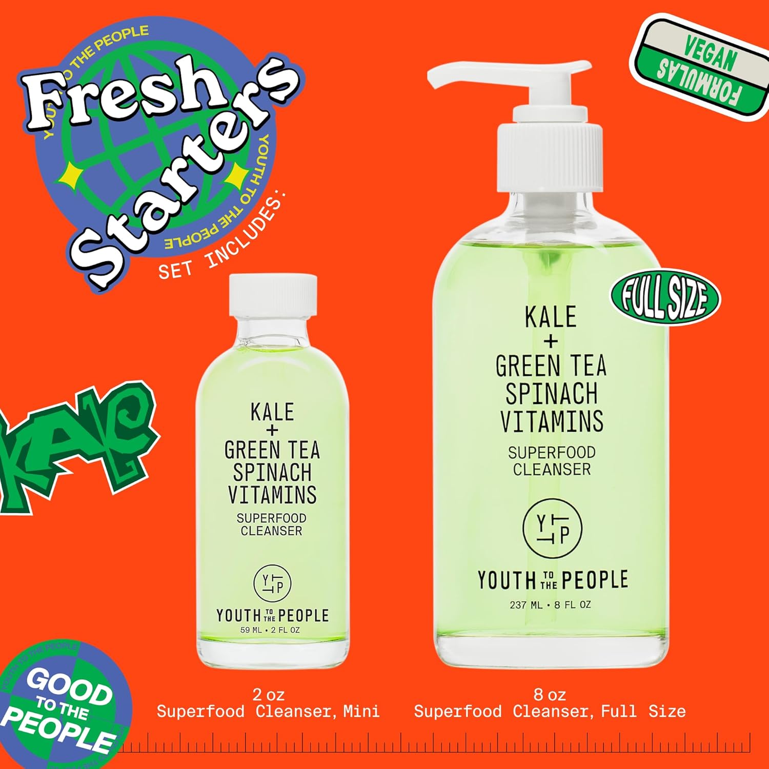 Youth To The People Superfood Facial Cleanser - Kale and Green Tea Cleanser - Gentle Face Wash, Makeup Remover + Pore Minimizer for All Skin Types - Vegan