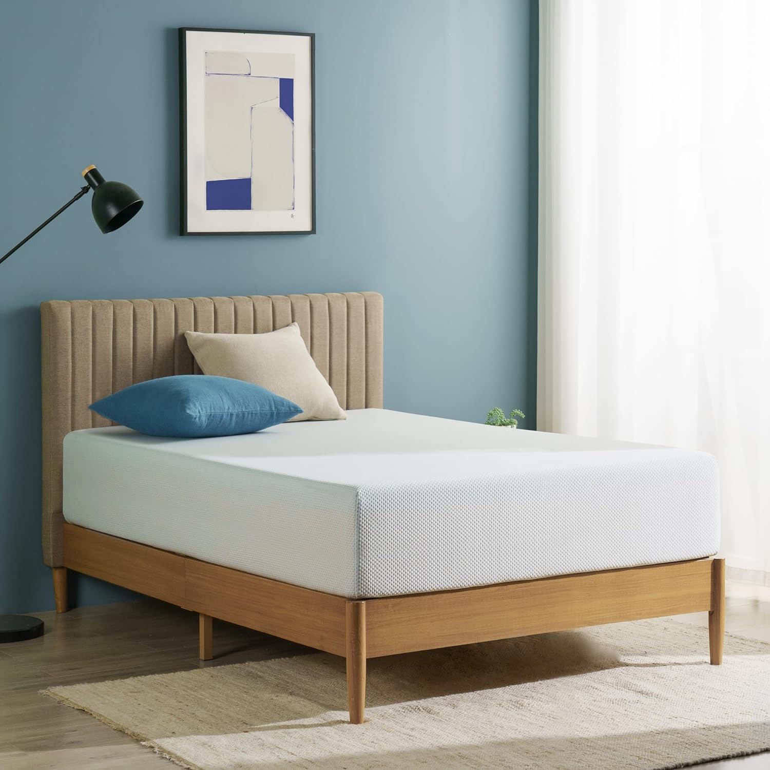 ZINUS 10 Inch Green Tea Cooling Memory Foam Mattress [New Version], King, Fiberglass Free, Medium Firmness, Cooling Gel Foam, Certified Safe Foams & Fabric, Mattress in A Box