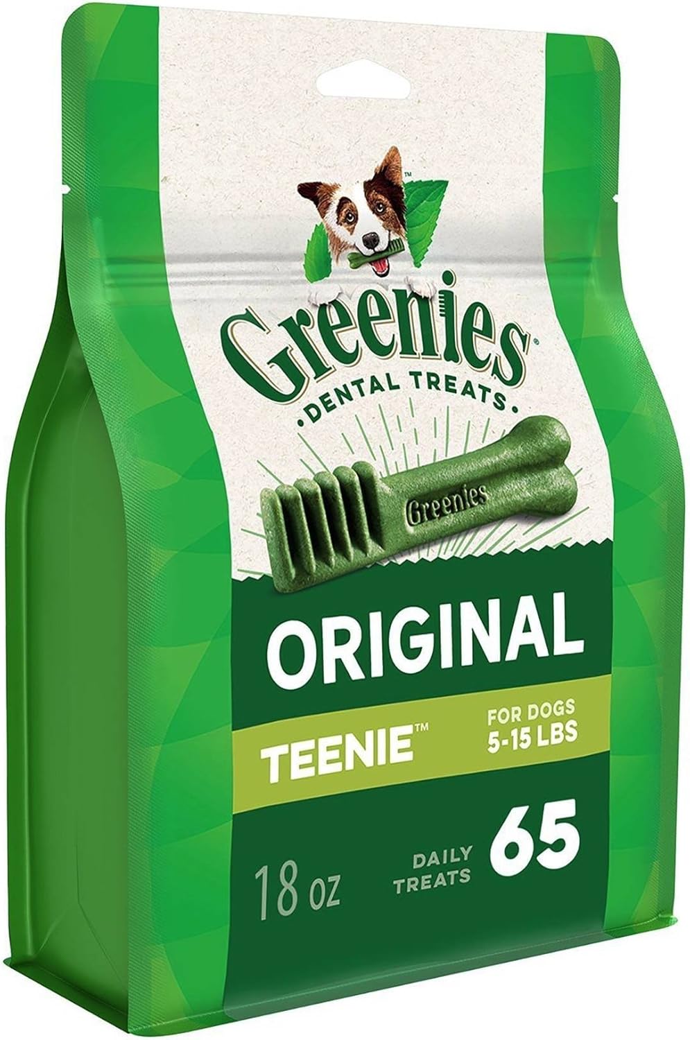 Greenies Original Regular Natural Dog Dental Care Chews Oral Health Dog Treats, 36 count (Pack of 1)