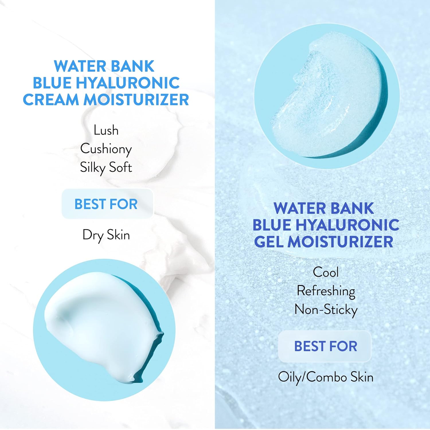 LANEIGE Water Bank Blue Hyaluronic Moisturizer: Barrier-Boosting Hydration, Squalane, Ceramide, Dermatologist-tested