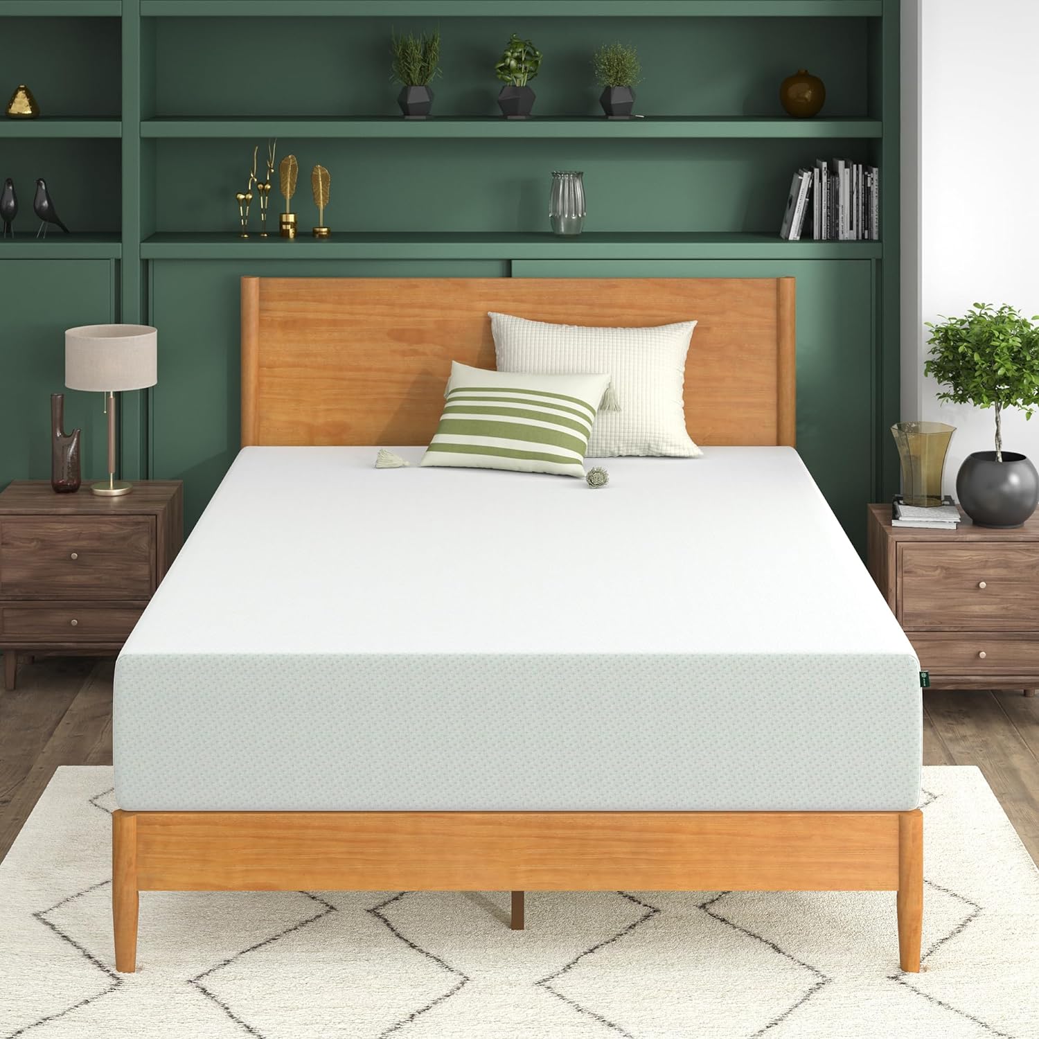 ZINUS 5 Inch Green Tea Memory Foam Mattress [New Version], Twin, Fiberglass free, Medium Firm Feel, Zoned Pressure Relief, Certified Safe Foams & Fabric, Mattress in A Box