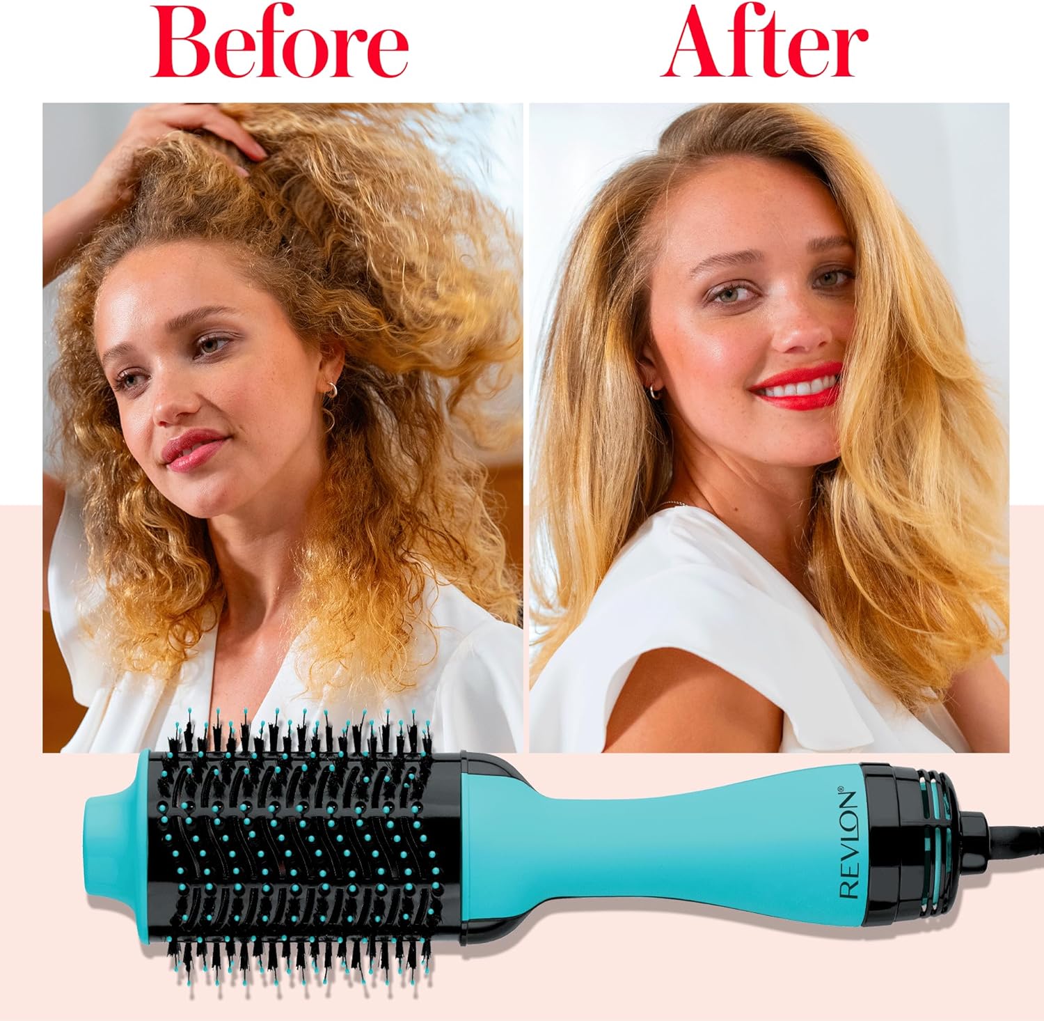 REVLON One-Step Volumizer Hair Dryer and Styler | Now with Improved Motor, Less Frizz, More Shine and Less Heat Damage for Salon-Style Blowouts | Amazon Exclusive (Black)
