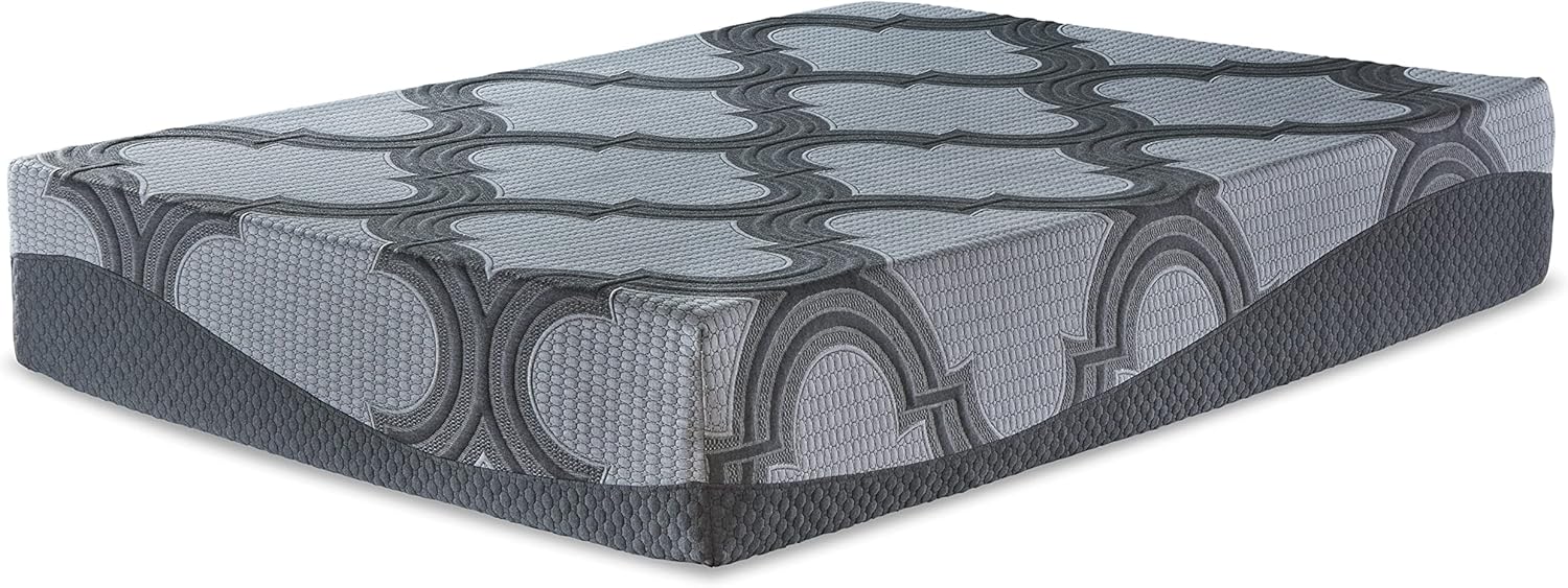 Signature Design by Ashley Queen Size Chime 12 Inch Medium Firm Hybrid Mattress with Cooling Gel Memory Foam