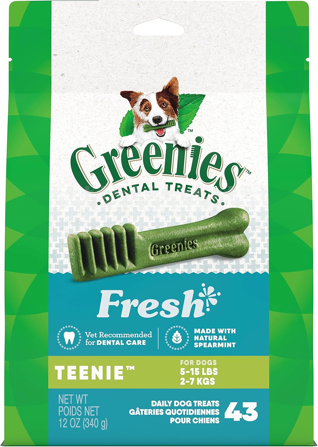 Greenies Original Regular Natural Dog Dental Care Chews Oral Health Dog Treats, 36 count (Pack of 1)