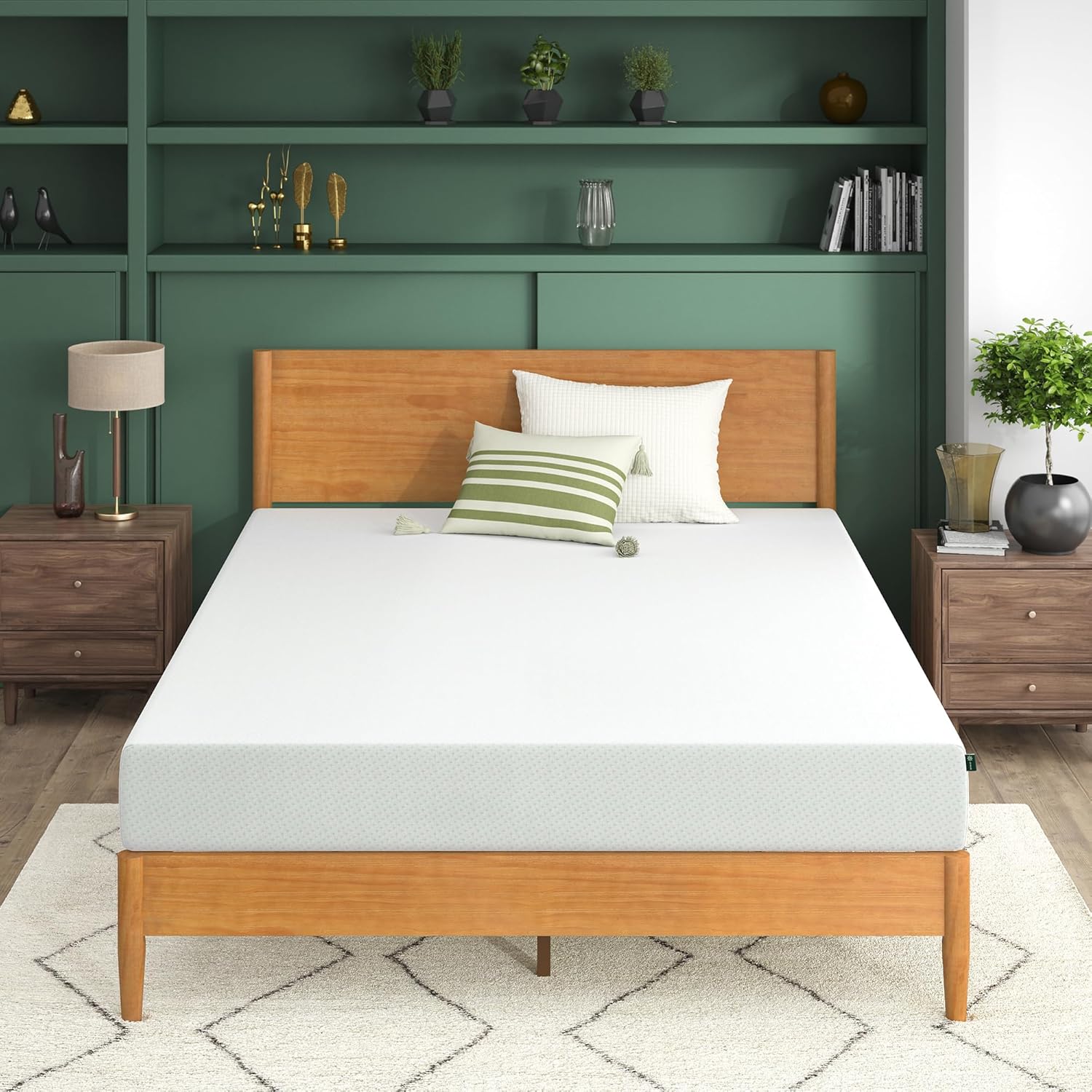 ZINUS 5 Inch Green Tea Memory Foam Mattress [New Version], Twin, Fiberglass free, Medium Firm Feel, Zoned Pressure Relief, Certified Safe Foams & Fabric, Mattress in A Box