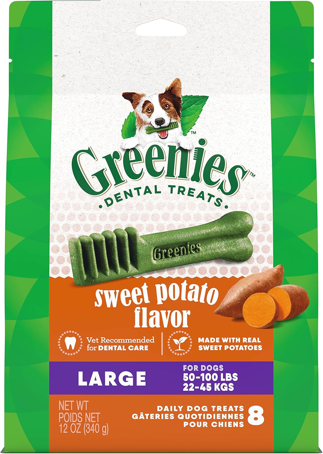 Greenies Original Regular Natural Dog Dental Care Chews Oral Health Dog Treats, 36 count (Pack of 1)