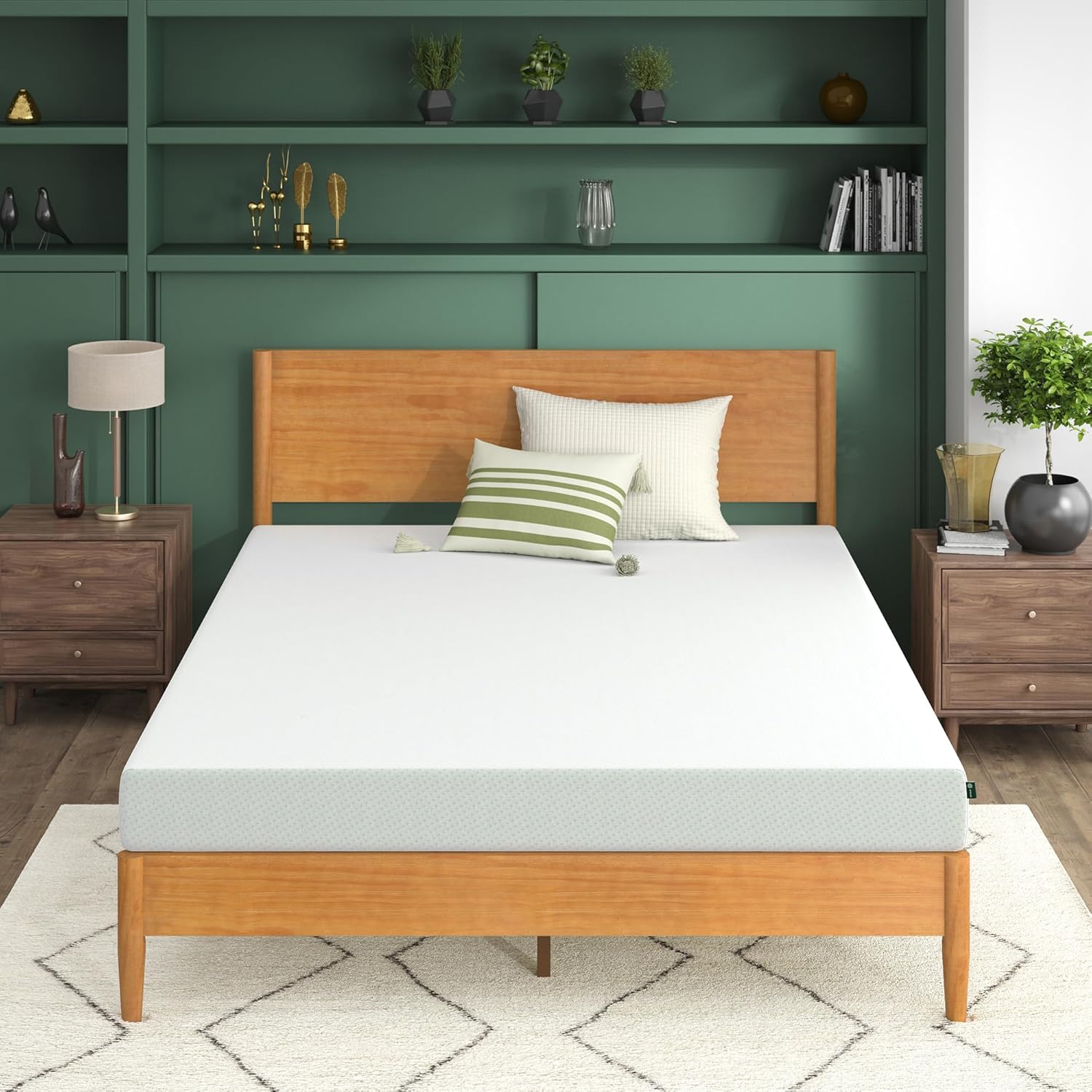 ZINUS 5 Inch Green Tea Memory Foam Mattress [New Version], Twin, Fiberglass free, Medium Firm Feel, Zoned Pressure Relief, Certified Safe Foams & Fabric, Mattress in A Box