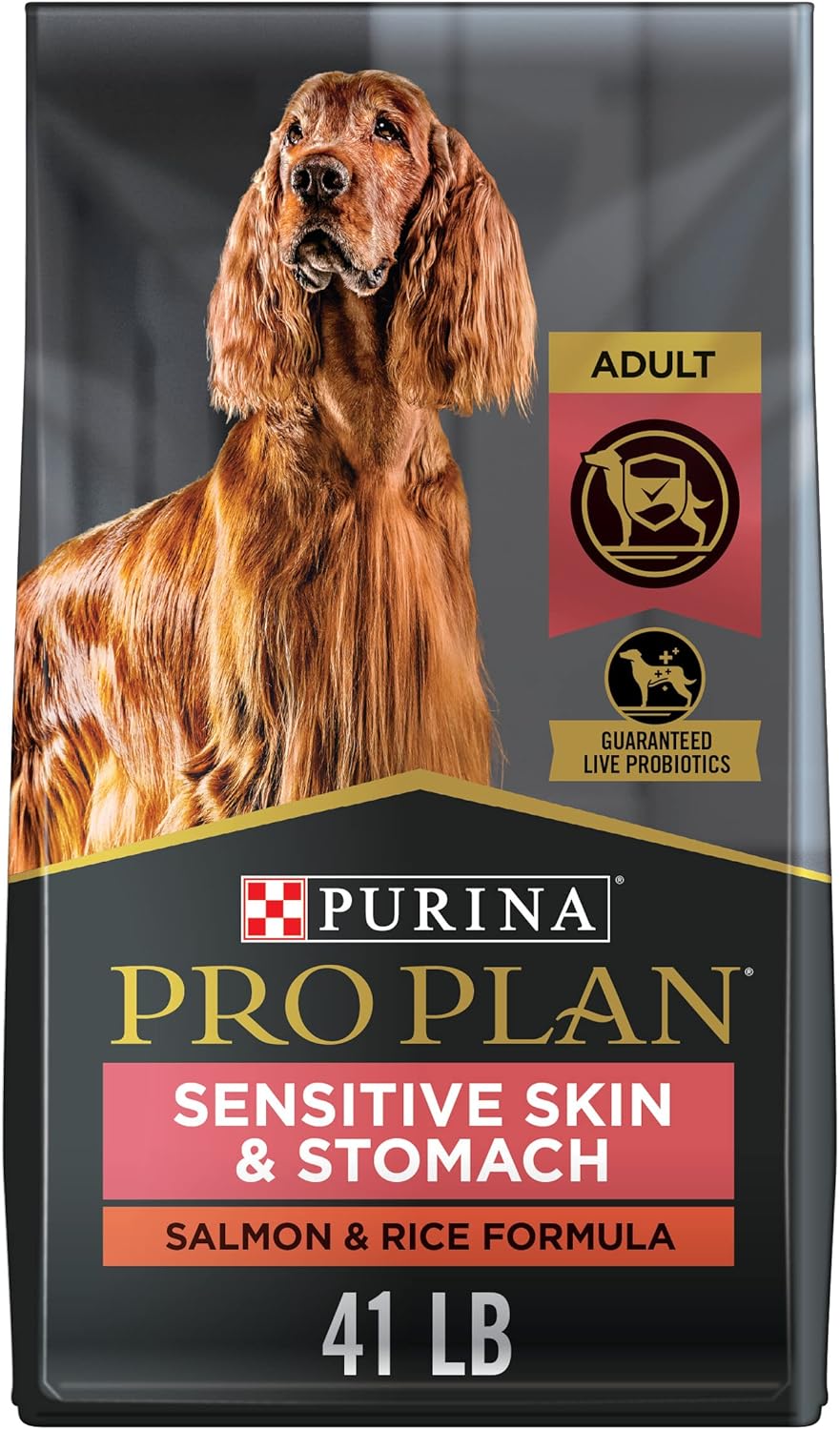Purina Pro Plan Sensitive Skin and Stomach Dog Food Salmon and Rice Formula - 30 lb. Bag