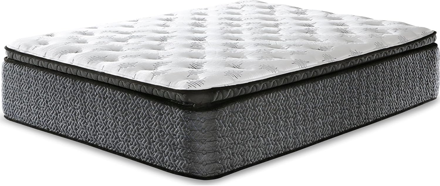 Signature Design by Ashley Queen Size Chime 12 Inch Medium Firm Hybrid Mattress with Cooling Gel Memory Foam