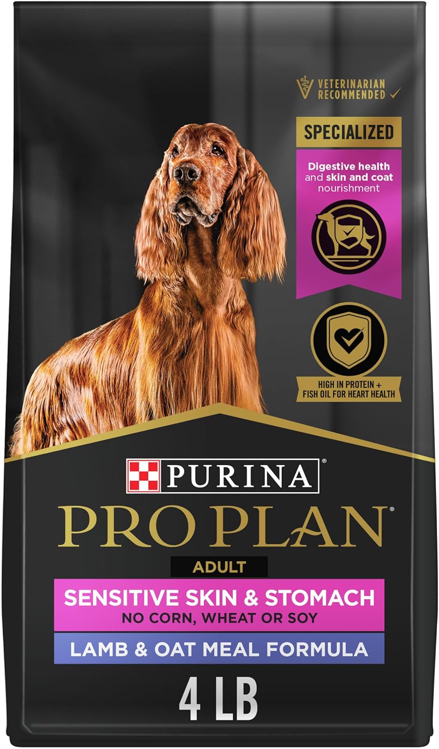Purina Pro Plan Sensitive Skin and Stomach Dog Food Salmon and Rice Formula - 30 lb. Bag