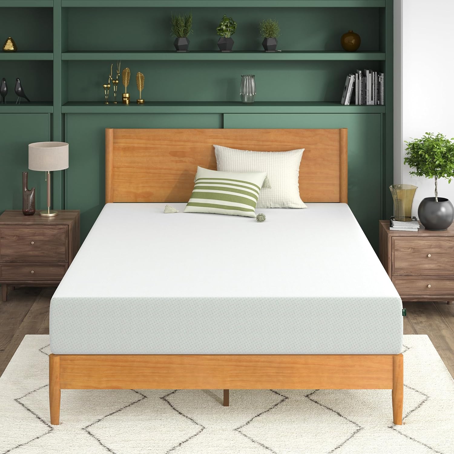 ZINUS 5 Inch Green Tea Memory Foam Mattress [New Version], Twin, Fiberglass free, Medium Firm Feel, Zoned Pressure Relief, Certified Safe Foams & Fabric, Mattress in A Box